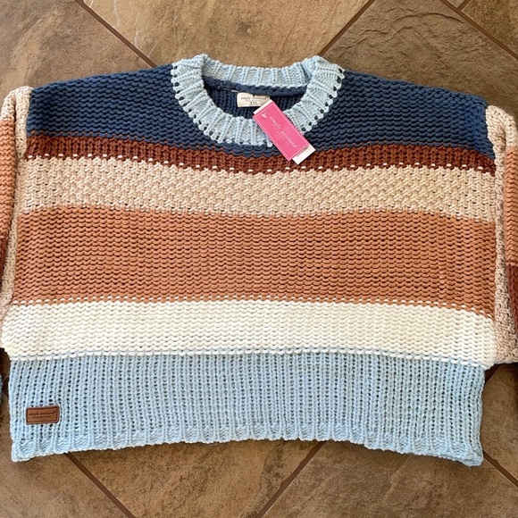 + SIMPLY SOUTHERN + Striped Cropped Sweater - Picture 4 of 10